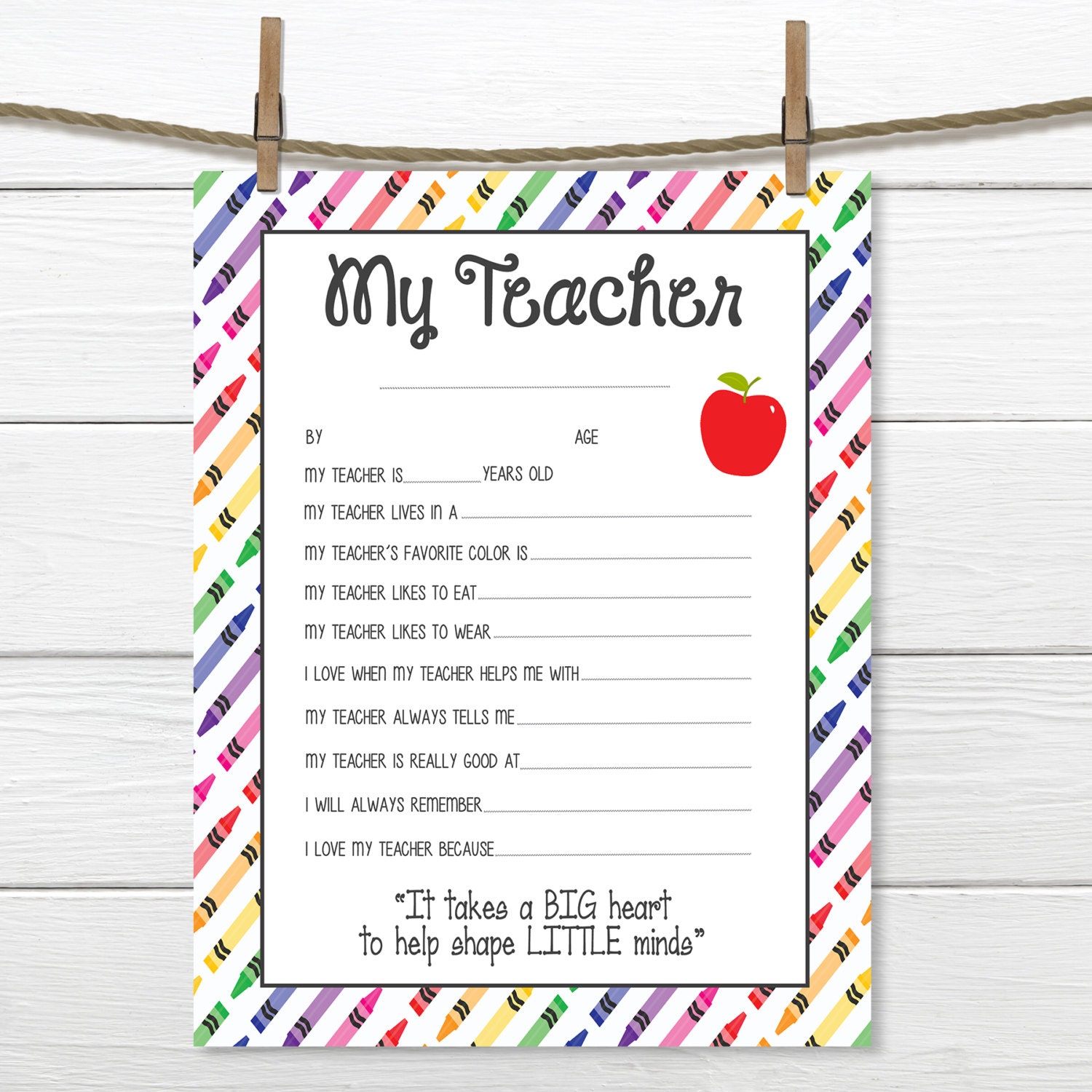 Printable End Of Year Teacher Gifts Click On The Image Below To