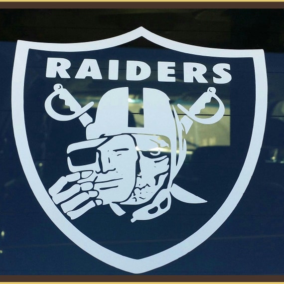 Oakland Raiders NFL Football custom die cut vinyl sticker