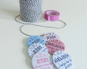 Personalised Hen Party Badges | Hen Badges | Hen Party Ideas | Hen Do