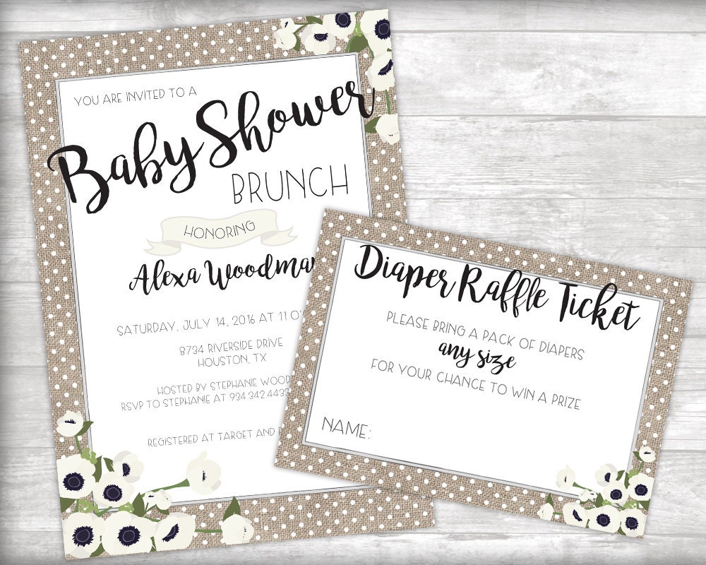 Baby Shower Brunch Invitation Printable