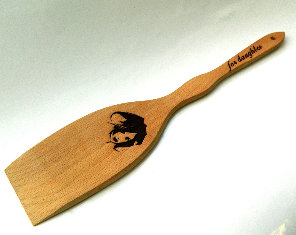 Custom Personalized wooden spatula by ExclusiveSuggestions on Etsy