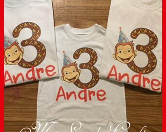 Curious George Birthday Shirt (each shirt)