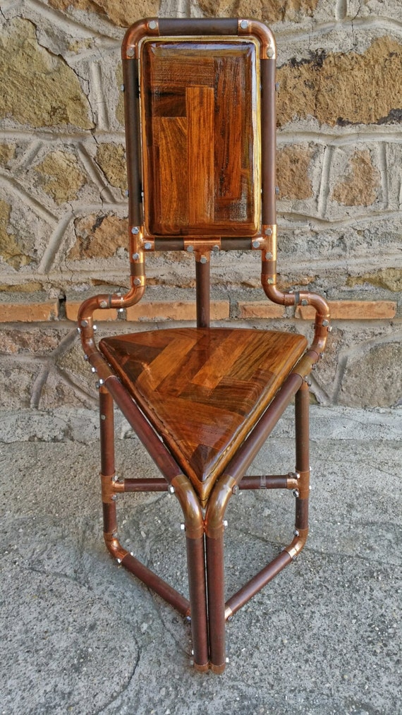 Copper Pipe Triangular Chair