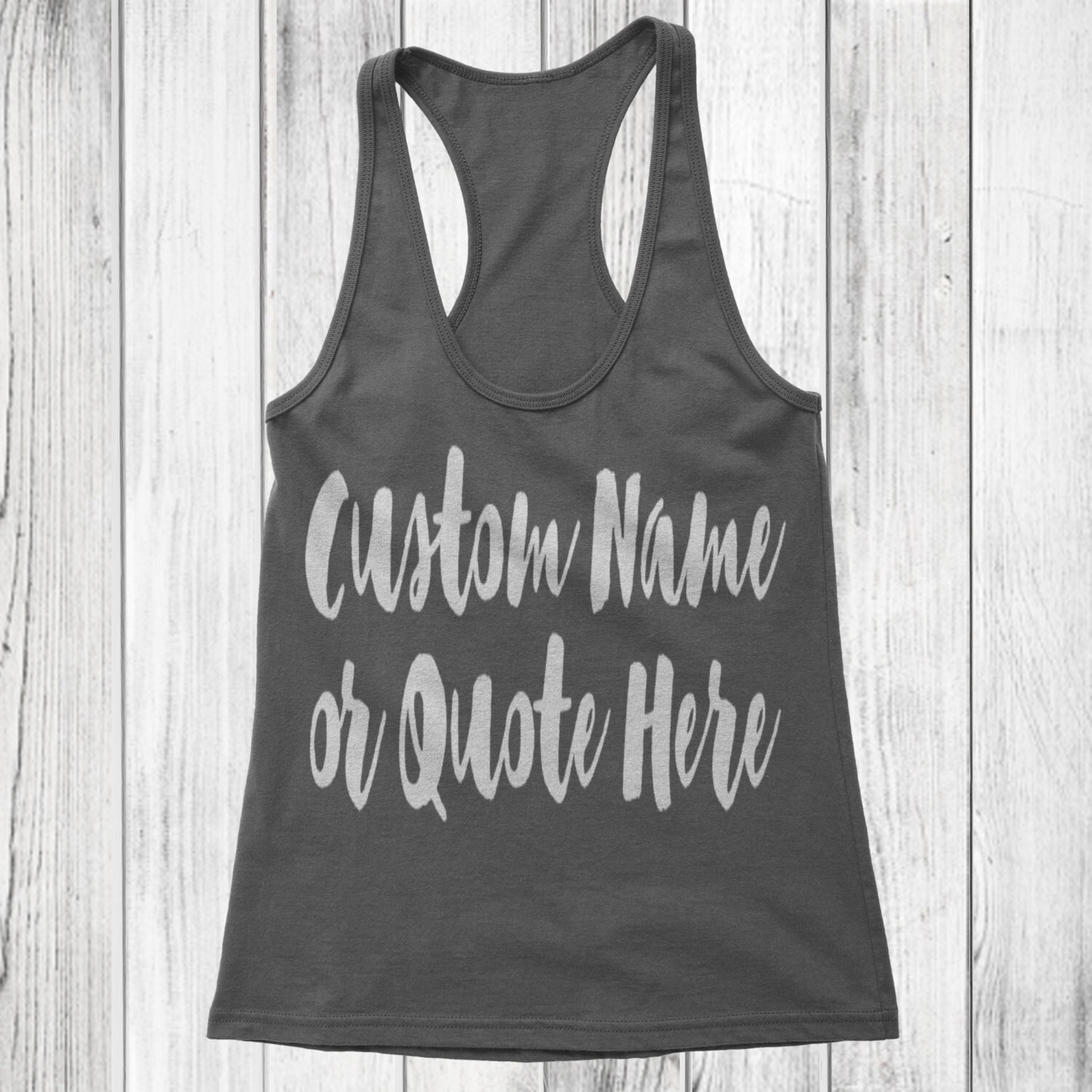Personalized Tank Top Custom Tank Top Black by naptimedesignco