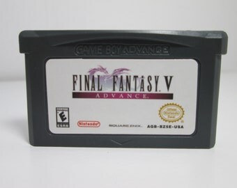 Final Fantasy V fan made reproduction game cartridge GBA Gameboy Advance RPG