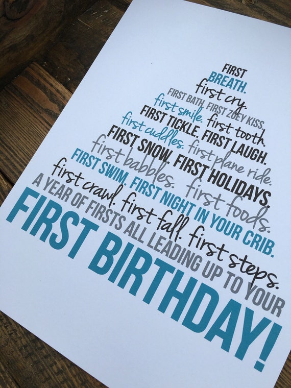 Year of Firsts by chasingprints on Etsy