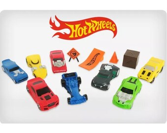 Mister A Gift Hot Wheels set of 12 Plastic Cake toppers