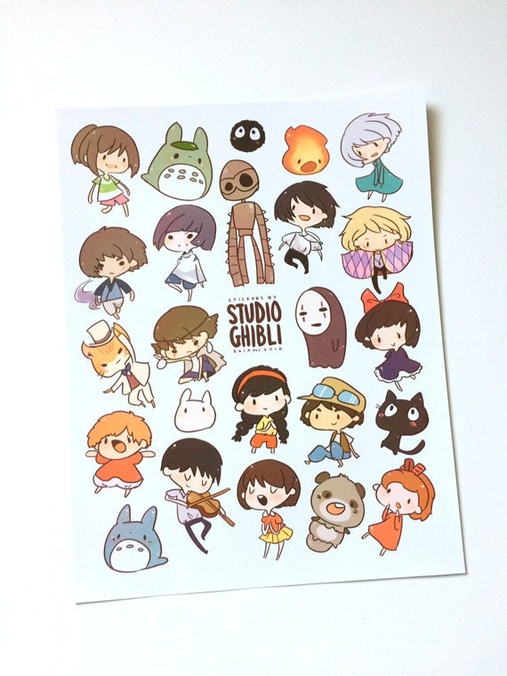 Studio Ghibli Stickers By Kaiami On Etsy