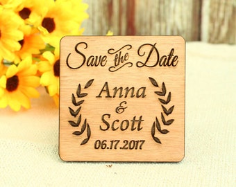 Wood Save the Date magnet wedding save the date wood wedding save the date rustic save the date magnet rustic wedding save the date unique