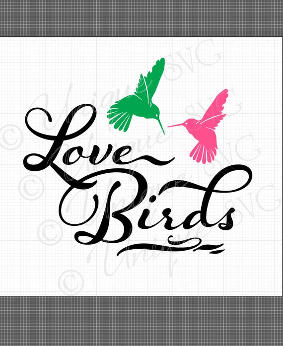 Download Love Birds SVG Vector file for Cricut Explore by UniqueSVG on Etsy