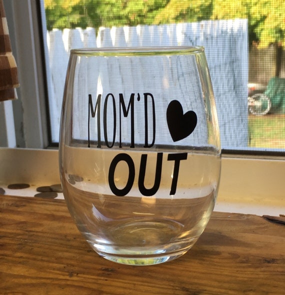 Momd Out Stemless Wine Glass Original Momd Out Cup