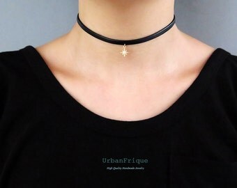 Forma Leather Choker in Black main image 0