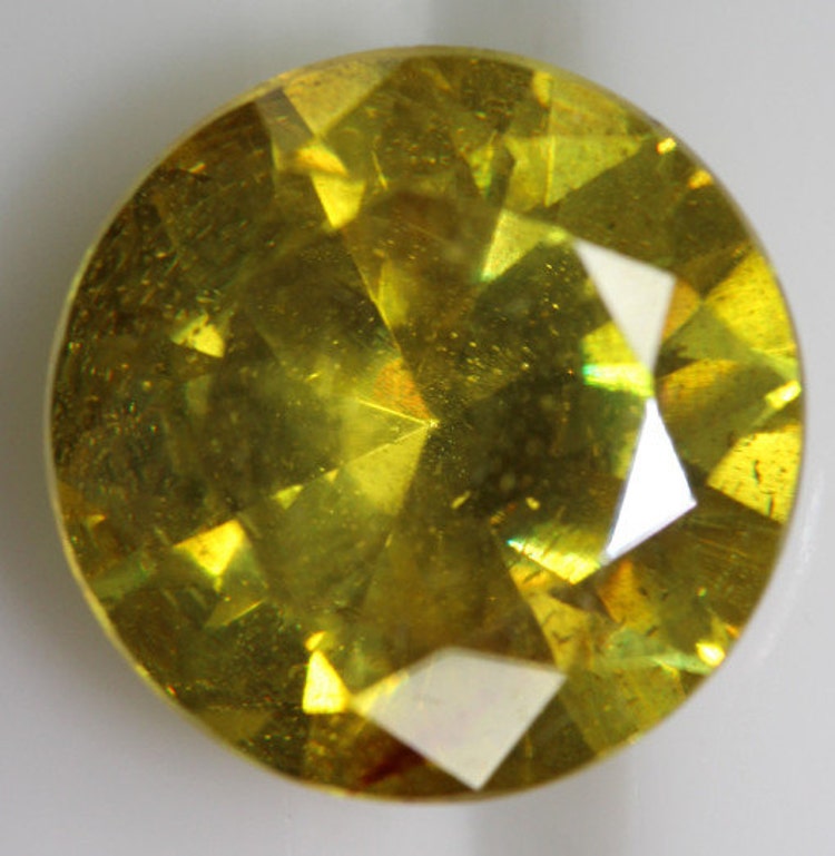 Sphalerite Round Yellow Gemstone 7.39cts by 1001RareGemstones