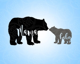 Download Bear Family SVG Iron On Decal Cutting File Clipart in Svg ...