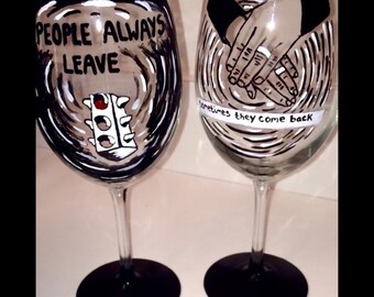 Set of 2 - One Tree Hill wine glass