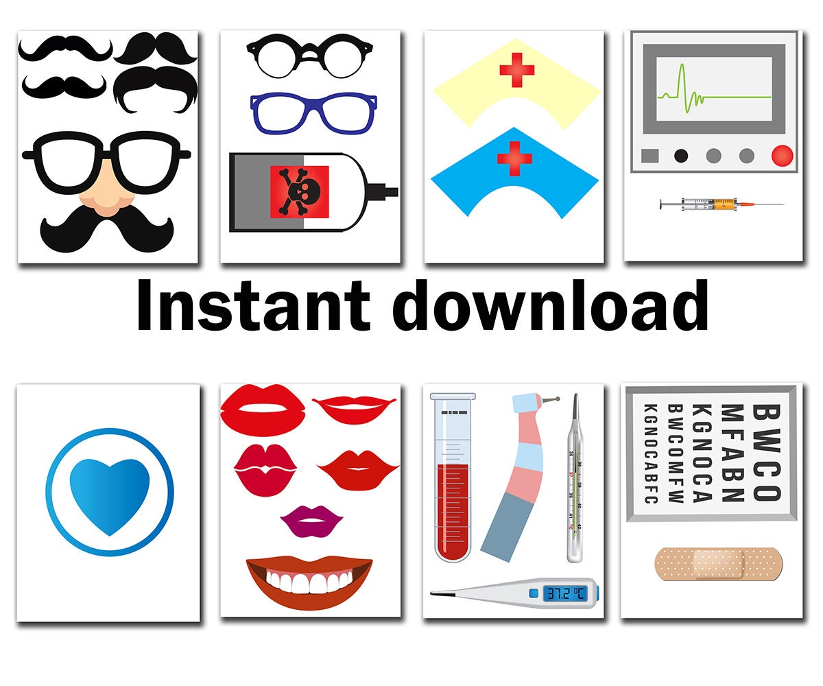 Doctor Party Printable Photo Booth Props: MEDICAL PHOTO