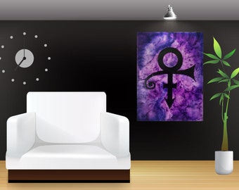 Prince Tribute, Prince Canvas, Prince Art, Melted Crayon Art, Silhouette Art, Abstract Art, Watercolor Art, Canvas Art, Fan Art, Prince