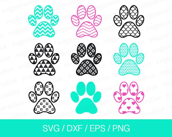 Download Paw Print Svg Paw Print Cut Files Svg Eps Dxf Png use