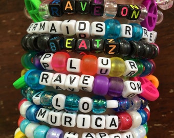 Rave Kandi Festival Bracelets // random set of 10