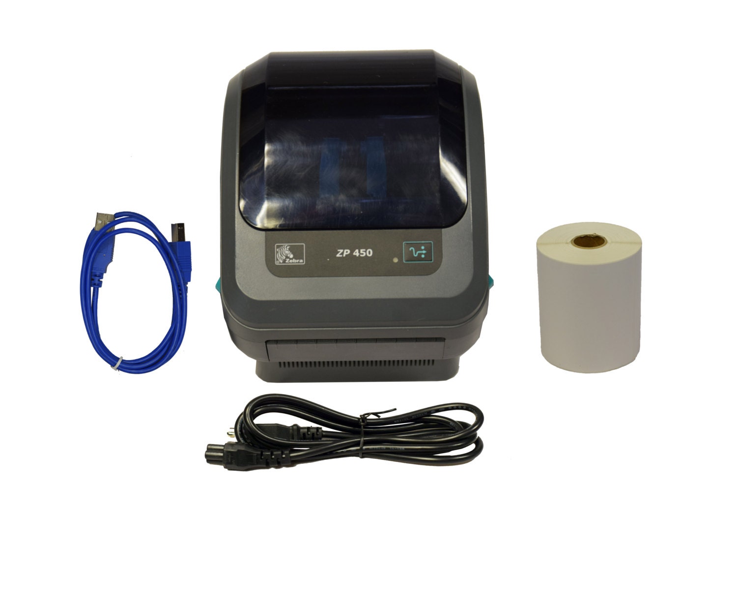 Zebra ZP 450 ZP450 Thermal Label Barcode Printer with Labels