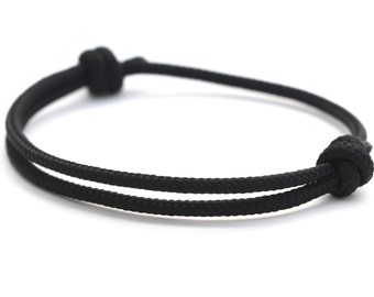KOMIMAR discreet surfer bracelet NOIR - bracelet - Bangle Friendship Bracelet - birthday - Beach jewelry