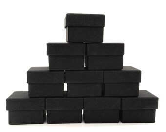 jewelry box, Rings Boxes, black box, 50pcs, Kraft Jewelry Gift Box, jewellery packaging, Gift Box, wedding favor, favor boxes, 5x5x3.5cm