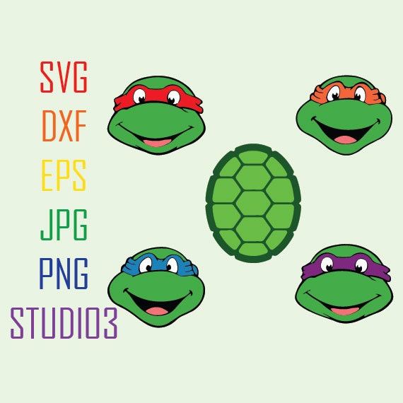 Teenage Mutant Ninja Turtles Svg Dxf Eps Studio 3 Png