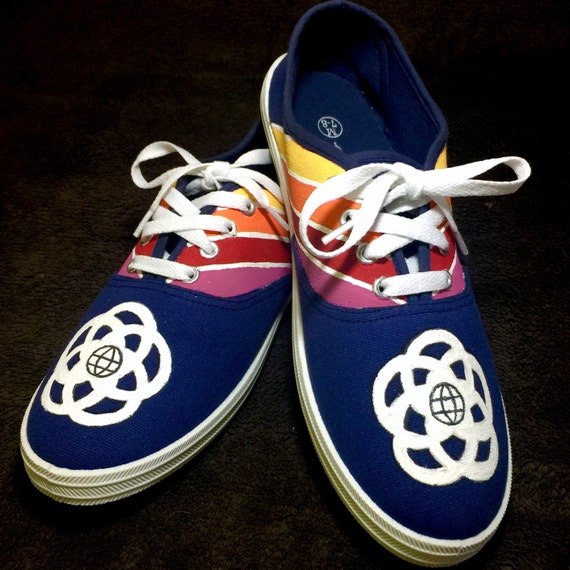 Disney Custom Shoes Retro Epcot Center Shoes by DisneyloverShoes