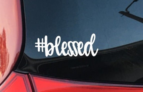 Blessed Decal blessed Car Decal Computer decal Laptop