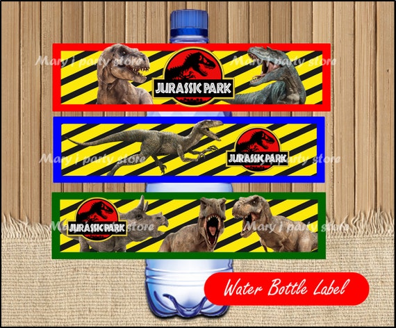 Jurassic Park Water Jurassic Park Water Bottle Label instant