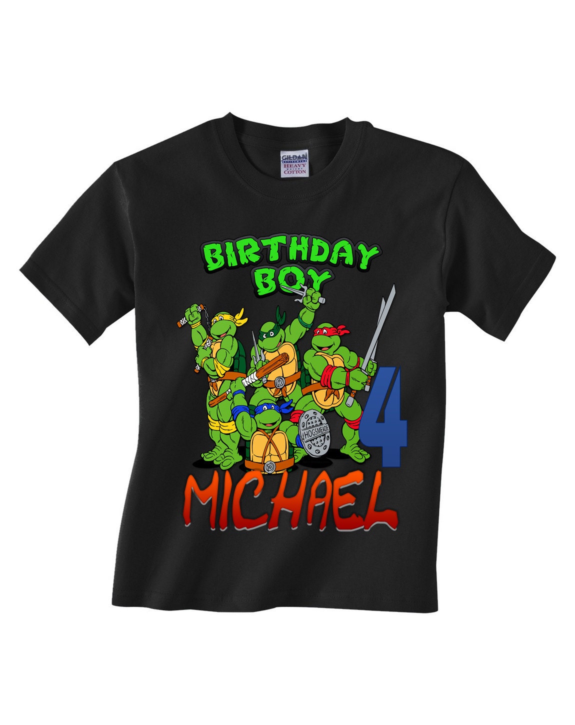 TMNT Ninja Turtles Birthday Shirt Custom by TeezGallery on Etsy