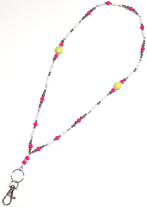Beaded Lanyard | Lanyards | Elegant | Fancy | Key chain | For: Students, Teachers, Doctors, Nurses, Office Admin., All | Badge holder |