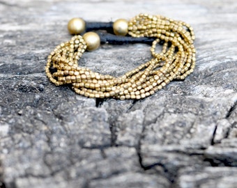 brass beads bracelet perles laiton