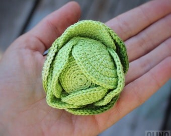 CABBAGE crochet pattern PDF - Crochet cabbage pattern Amigurumi cabbage Crochet vegetables patterns Crochet food patterns Play Food Cabbage