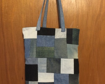 Items similar to Patchwork Tote Bag on Etsy