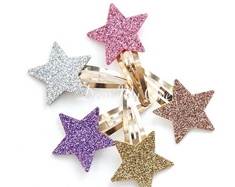 Star, Star Hair Clip, Star Hair Pin, Glitter Star Hair Pin, Girls Hair Clip, Kids Accessories, Baby Hair Clip, Star Hair Accessories