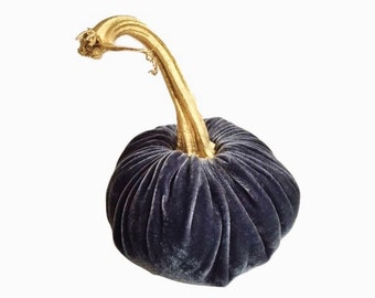 Charcoal Silk Velvet Pumpkin