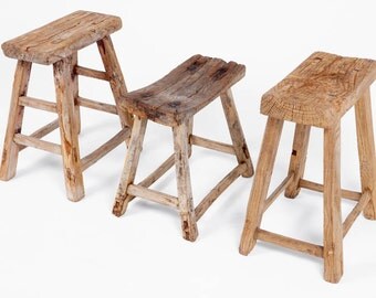 Chinese Old antique wooden Stools - unique pieces, imported from China