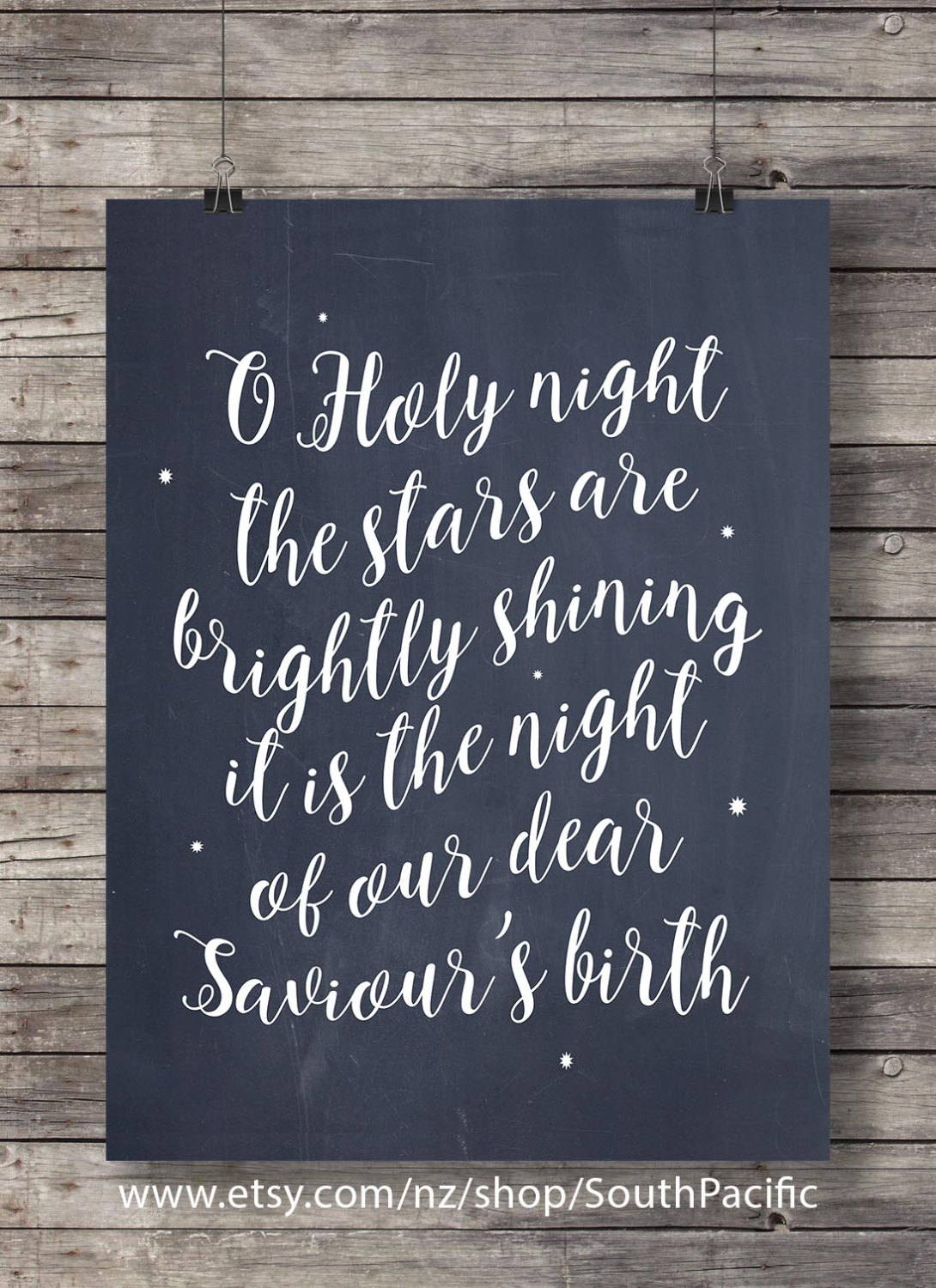 O Holy night the stars are brightly shining carol lyrics