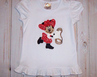 cowgirl minnie mouse shirt