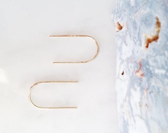no. 629 - 14kt gold-filled simple curve earrings