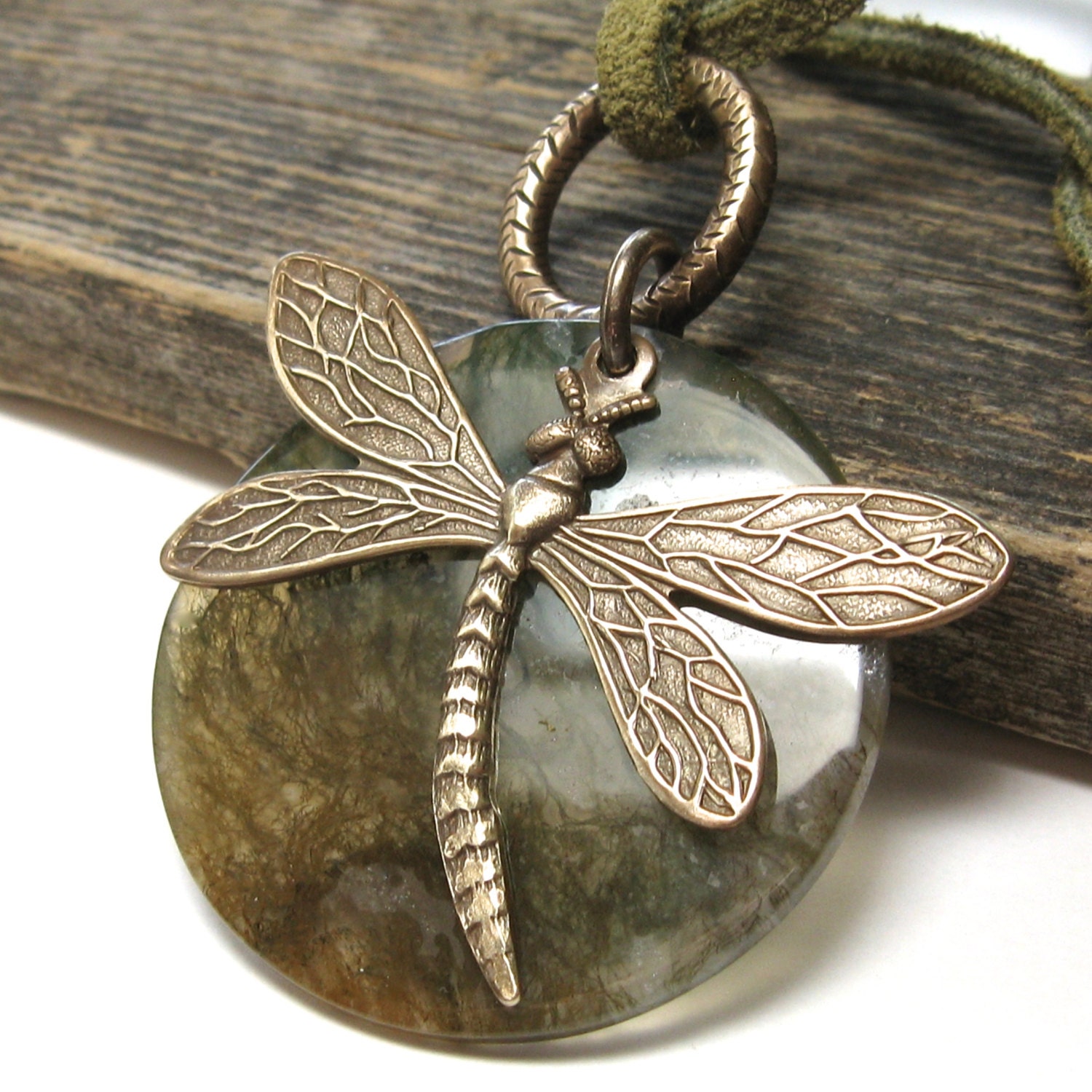 Garden jewelry garden pendant gift for gardener stone