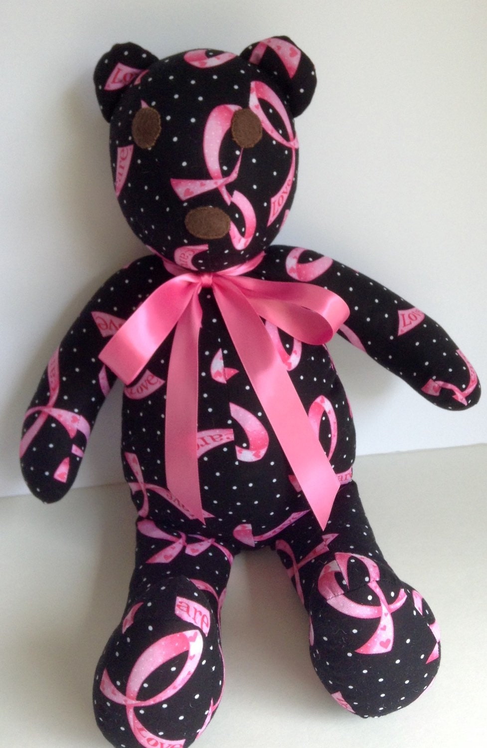 breast cancer teddy bear