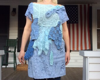 Bohemian Lace Tunic or Mini Dress SALE 1/2 off