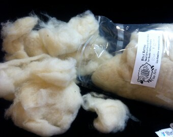 10oz Bits Of Batting- Organic Core 'Eco-Wool' for Needle Felting & Crafts