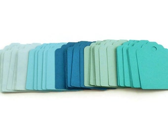 Funky Tags Paper Gift Tags Price Tags in Ocean Set of 50