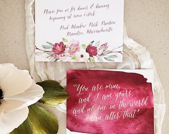 A La Carte Wedding Elements: A6 Enclosure