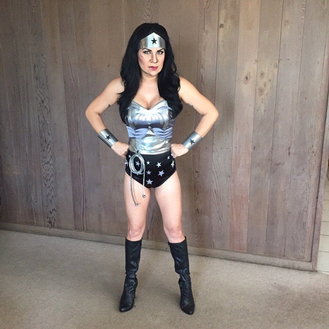 Full Dark Evil Wonder Woman Costume Without Cape Hurry