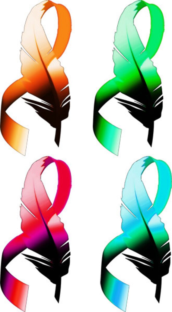 Feather Cancer Ribbons Clipart Png Clip Art Digital Image