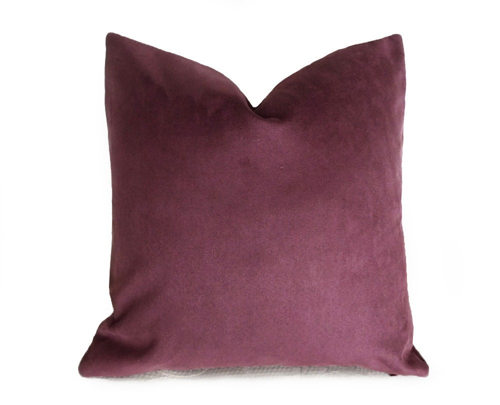 Solid Purple Throw Pillows Purple Decorative Pillow Covers